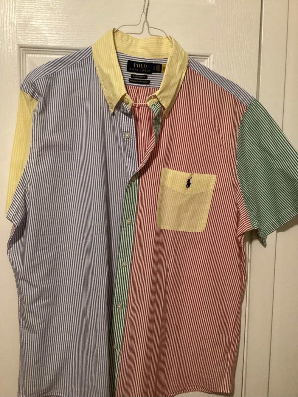 Ralph Lauren Multicolor Striped Short-Sleeve Button-Down Shirt
